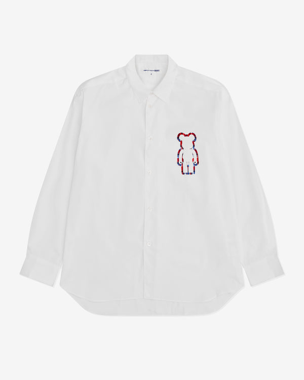 CDG Shirt - Be@rbrick Men's Printed Shirt - (White)