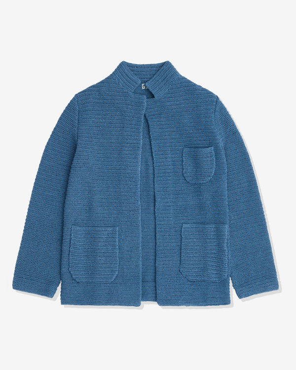 Gabriele Skucas - Women's Denim Easy Schoolgirl Jacket - (Light Blue)