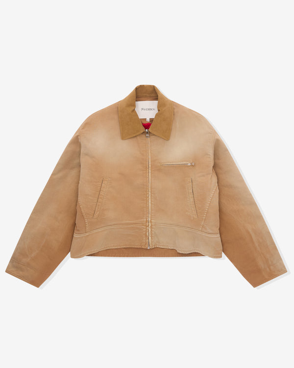 J.W. Anderson - Women's Curved Hem Workwear Jacket - (Light Brown)