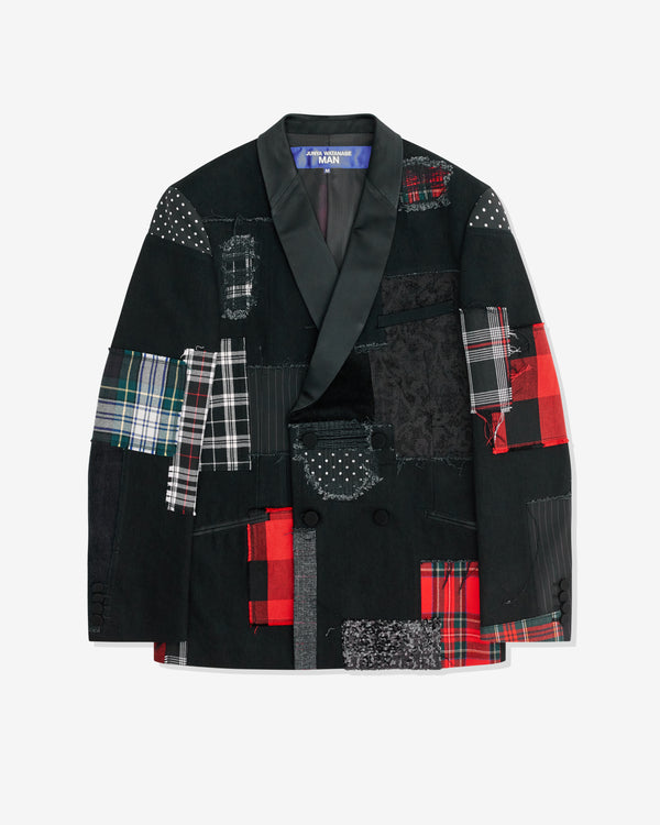 Junya Watanabe MAN - Multi Fabric Patchwork Double Breasted Jacket - (Black)