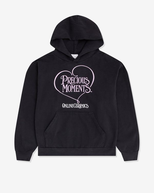Online Ceramics - Men's Precious Moments Heart Logo Hoodie - (Black)