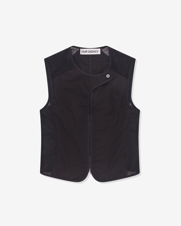 Our Legacy - Women's Corset Vest - (Black All Day Poplin)