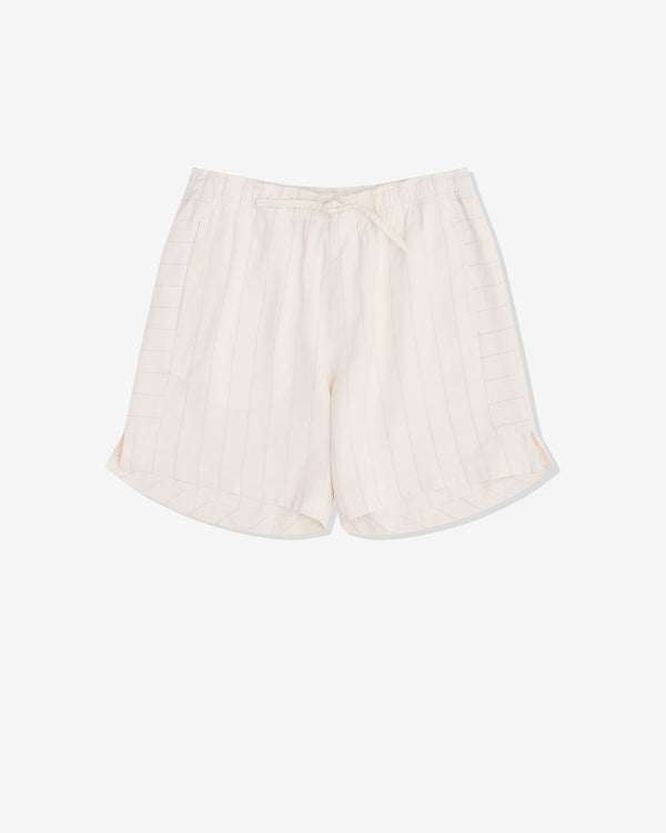 Wales Bonner - Men's Garden Short - (White Pinstripe)